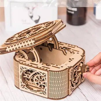 Wooden Mechanical Engineering Jewelry Box Wooden Transmission Model Handmade 3D Storage Box 2020 New Girls Birthday Gift
Wooden Mechanical Engineering Jewelry Box Wooden Transmission Model Handmade 3D Storage Box 2020 New Girls Birthday Gift