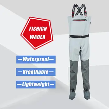 3-Layer Polyester with Tape Seam Waterproof Breathable Chest Wader Lightweight Dry Hunting Pants with Fabric Socks for Men Women
3-Layer Polyester with Tape Seam Waterproof Breathable Chest Wader Lightweight Dry Hunting Pants with Fabric Socks for Men Women