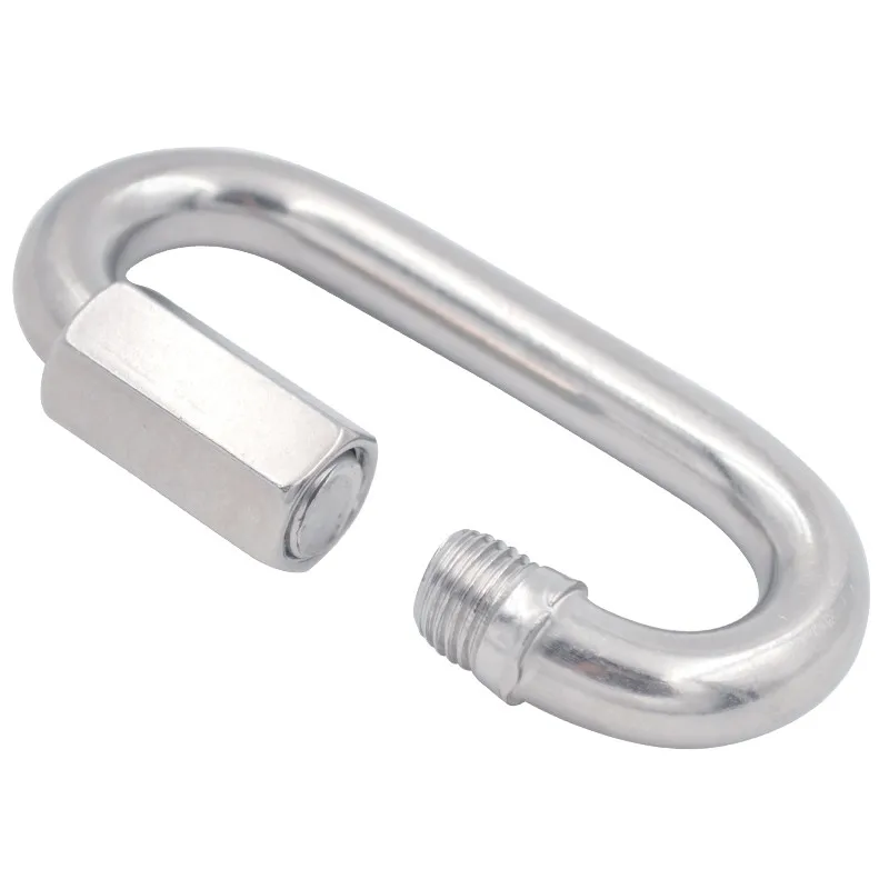 New Stainless Steel Screw Lock Climbing Gear Carabiner Quick Links Safety Snap Hook Chain Connecting Ring Carabiner Chain Buckle
New Stainless Steel Screw Lock Climbing Gear Carabiner Quick Links Safety Snap Hook Chain Connecting Ring Carabiner Chain Buckle