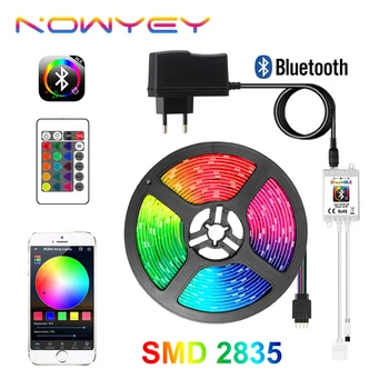 RGB LED Strip 5M Bluetooth APP Control LED Strip Light with IR Remote Control 12V LED Light for Room
RGB LED Strip 5M Bluetooth APP Control LED Strip Light with IR Remote Control 12V LED Light for Room