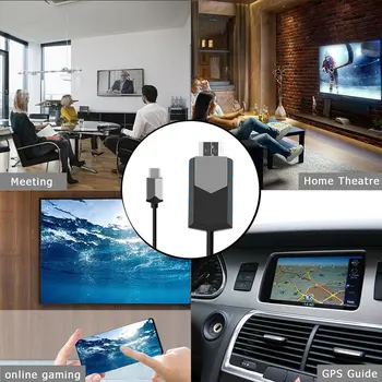 HD Type C Phone To TV HDTV Projector Video Adapter HDMI Cable for Samsung Galaxy S8 S9 S10 Plus Note 8 Note9 9 LG Macbook
HD Type C Phone To TV HDTV Projector Video Adapter HDMI Cable for Samsung Galaxy S8 S9 S10 Plus Note 8 Note9 9 LG Macbook