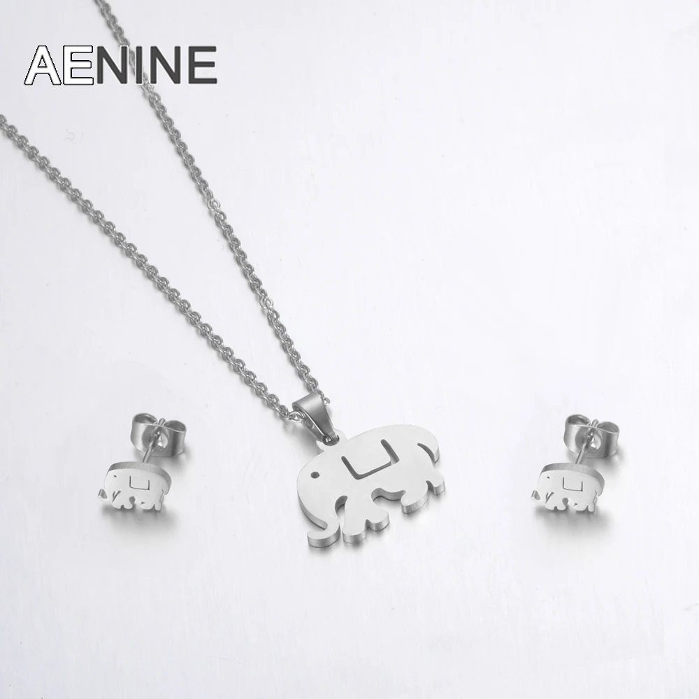 ZooMango Anniversary Stainless Steel Sets For Women Steel Color Elephant Shape Necklace Earrings For Women Lover's Jewelry
ZooMango Anniversary Stainless Steel Sets For Women Steel Color Elephant Shape Necklace Earrings For Women Lover's Jewelry
