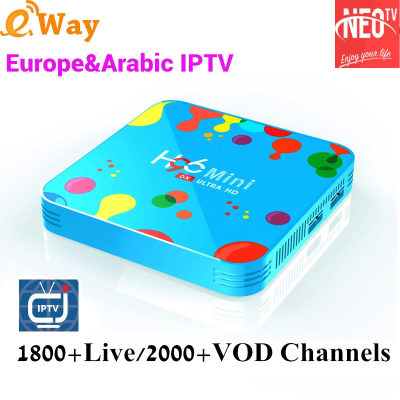 DHL Free Test Android 9.0 TV box H96 mini 1 Year NeoTV 1800+ Live France Arabic Iptv H6 Quad Core WiFi 6K Live+Vod Smart OTT Box
DHL Free Test Android 9.0 TV box H96 mini 1 Year NeoTV 1800+ Live France Arabic Iptv H6 Quad Core WiFi 6K Live+Vod Smart OTT Box
