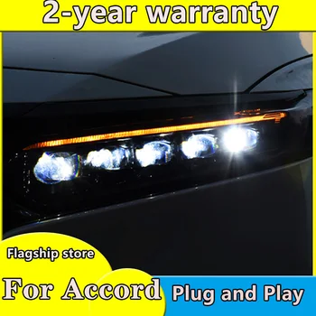 2pcs Car Styling Head Lamp for Accord Headlights 218~2020y car accessories car daytime light for accord Headlight DRL all in LED 
2pcs Car Styling Head Lamp for Accord Headlights 218~2020y car accessories car daytime light for accord Headlight DRL all in LED