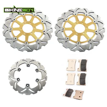 BIKINGBOY YZF 600 R Thunder Cat 95 96 TDM 850 91-01 TRX 850 96 97 98 99 FZR 600 90-99 Front Rear Brake Discs Rotors Disks Pads
BIKINGBOY YZF 600 R Thunder Cat 95 96 TDM 850 91-01 TRX 850 96 97 98 99 FZR 600 90-99 Front Rear Brake Discs Rotors Disks Pads