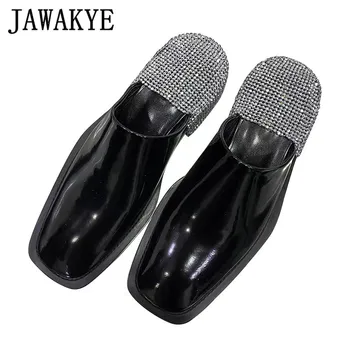 Spring Shiny Crystal lazy loafers Women Flat heel Slippers Slip-on Lazy Sandals Casual Shoes Square toe summer zapatos mujer
Spring Shiny Crystal lazy loafers Women Flat heel Slippers Slip-on Lazy Sandals Casual Shoes Square toe summer zapatos mujer
