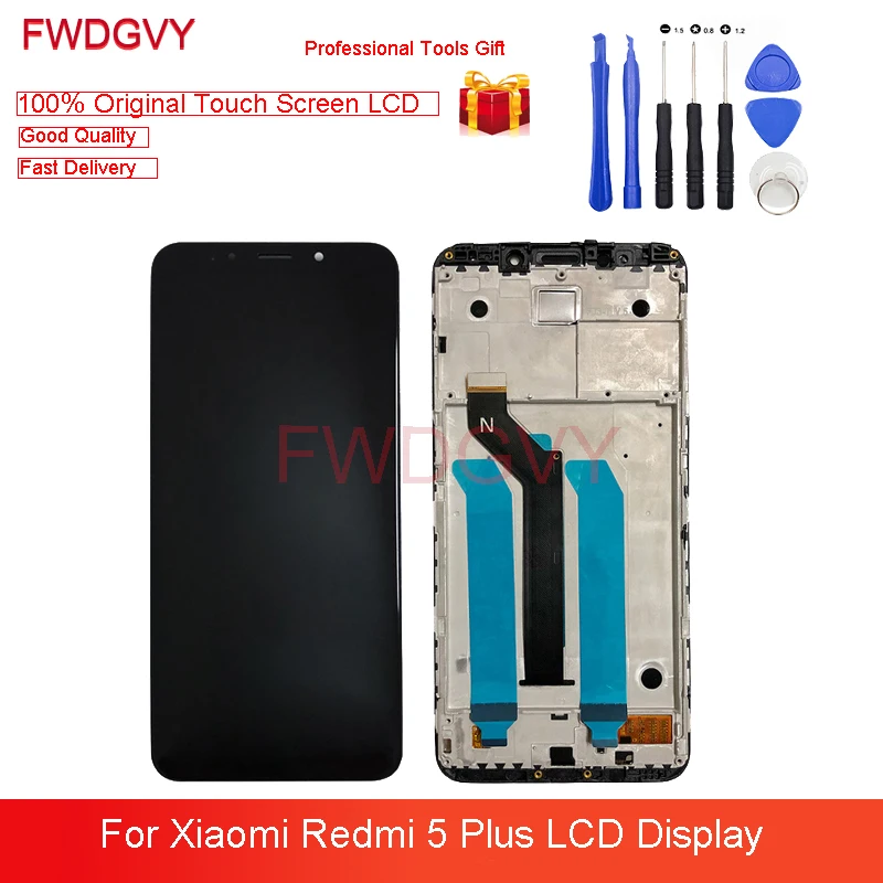 5.99" Original For Xiaomi Redmi 5 Plus IPS LCD Display 10 Point Touch Screen Digitizer Assembly Sensor Repair Parts
5.99" Original For Xiaomi Redmi 5 Plus IPS LCD Display 10 Point Touch Screen Digitizer Assembly Sensor Repair Parts