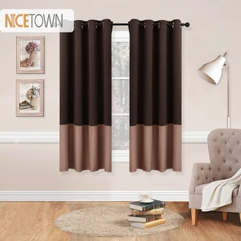 NICETOWN 1PC 2 Tones New Color Block Window Curtains Window Covering Fashion Thermal Insulated Grommet Blackout Drapery Panel 
NICETOWN 1PC 2 Tones New Color Block Window Curtains Window Covering Fashion Thermal Insulated Grommet Blackout Drapery Panel