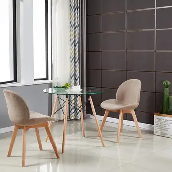 Dining Chair Fabric Set of 4 Scandinavian Retro Solid wood Legs for Kitchen Dining Room Living Room Balcony Salon Restaurant
Dining Chair Fabric Set of 4 Scandinavian Retro Solid wood Legs for Kitchen Dining Room Living Room Balcony Salon Restaurant