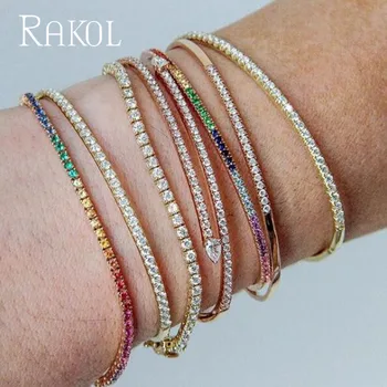 RAKOL Beautyful Cubic Zirconia Cuff Bangles with White Rose Gold Color for Women Fashion Party Jewelry Birthday Gifts RK02210B 
RAKOL Beautyful Cubic Zirconia Cuff Bangles with White Rose Gold Color for Women Fashion Party Jewelry Birthday Gifts RK02210B