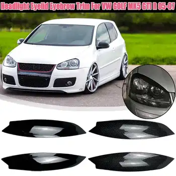 2Pcs/lot Black Headlights Eyebrow Eyelids Chrome Trim Cover For VW For Volkswagen GOLF MK5 GTI R 2005 2006 2007 Car Styling
2Pcs/lot Black Headlights Eyebrow Eyelids Chrome Trim Cover For VW For Volkswagen GOLF MK5 GTI R 2005 2006 2007 Car Styling