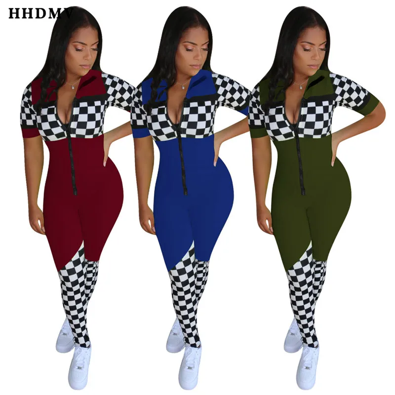 HHDMV QM3778 fashion neutral minimalist locomotive style jumpsuits short sleeve lapel zipper plaid tight jumpsuits long pants
HHDMV QM3778 fashion neutral minimalist locomotive style jumpsuits short sleeve lapel zipper plaid tight jumpsuits long pants