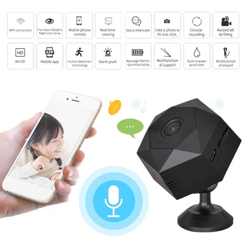Support TF Card Motion Detection Smart Alarm Security Camera Night Vision Mini Portable Two Way Audio HD 4K 1080P Wireless WiFi
Support TF Card Motion Detection Smart Alarm Security Camera Night Vision Mini Portable Two Way Audio HD 4K 1080P Wireless WiFi