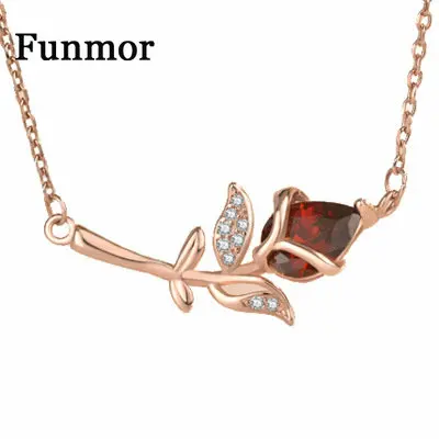 Funmor Rose Flower Necklace 925 Sterling Silver Jewelry Cubic Zircon For Women Men Banquet Appointment Birthday Gift Accessories
Funmor Rose Flower Necklace 925 Sterling Silver Jewelry Cubic Zircon For Women Men Banquet Appointment Birthday Gift Accessories