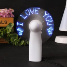 Unique Handheld USB Flash LED Love Pattern Mini Fan Super Mute Battery Operated Cooling Desktop Mini Fan for Travel Office Use
Unique Handheld USB Flash LED Love Pattern Mini Fan Super Mute Battery Operated Cooling Desktop Mini Fan for Travel Office Use