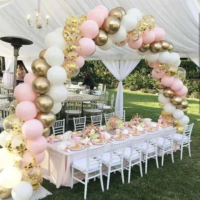 CYUAN 100pcs Macaroon Balloons Arch Kit Garland Gold Confetti Balloons Pink White Ballon Wedding Decoration Birthday Party Set
CYUAN 100pcs Macaroon Balloons Arch Kit Garland Gold Confetti Balloons Pink White Ballon Wedding Decoration Birthday Party Set