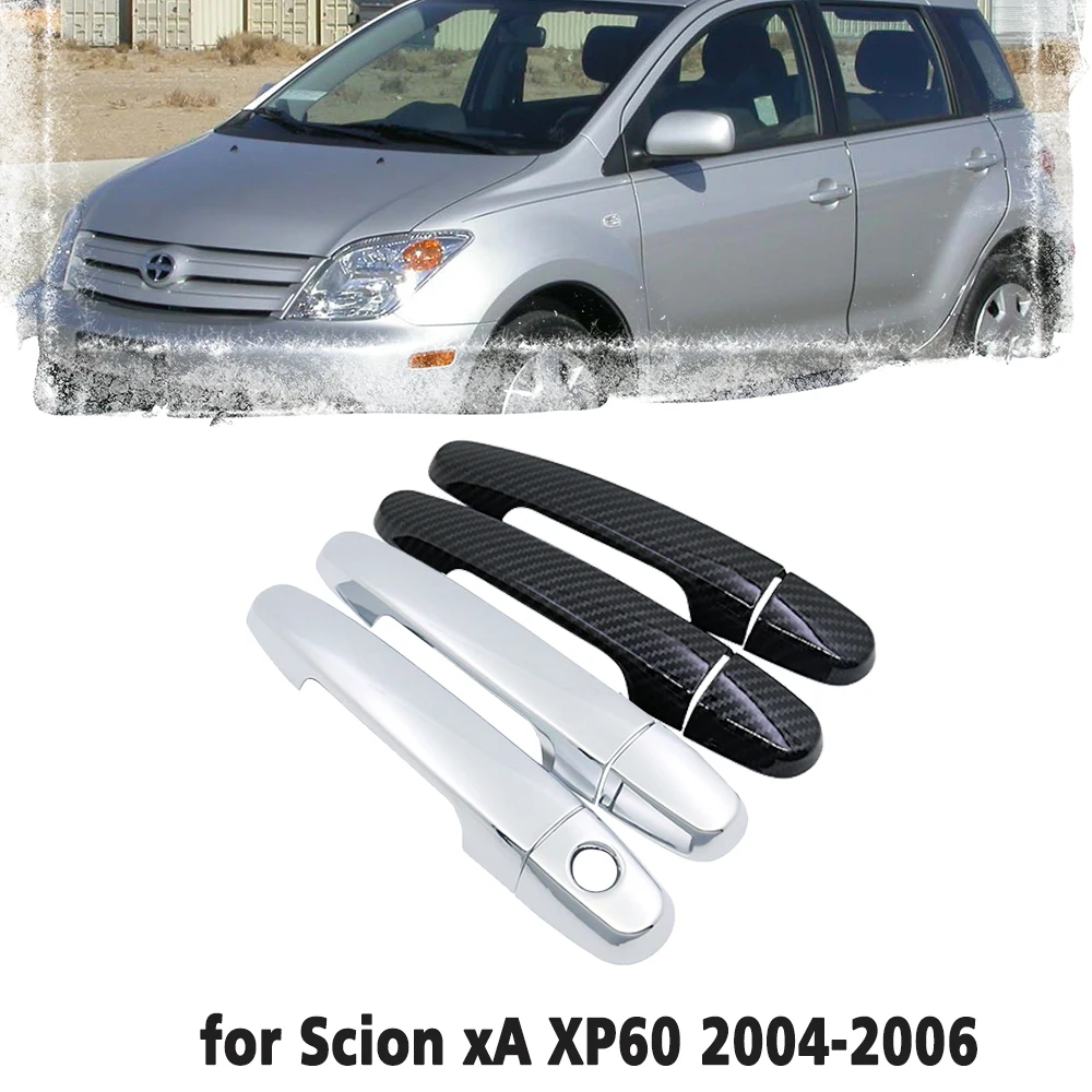 Luxurious Carbon Fiber Car handles Or Chrome Gloss Door handles Cover Trim Set for Scion xA XP60 2004 2005 2006 Car accessories
Luxurious Carbon Fiber Car handles Or Chrome Gloss Door handles Cover Trim Set for Scion xA XP60 2004 2005 2006 Car accessories