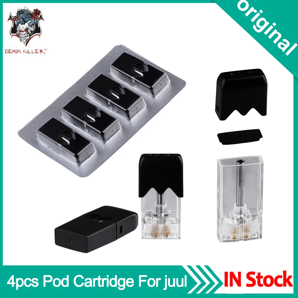 4pcs/Pack Original Demon killer Pod Cartridge 0.7ml 1.8ohm Ceramic core & PCTG core For JUUL JBOX Electronic Cigarette
4pcs/Pack Original Demon killer Pod Cartridge 0.7ml 1.8ohm Ceramic core & PCTG core For JUUL JBOX Electronic Cigarette