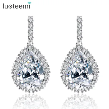 LUOTEEMI AAA Cubic Zirconia Classic Big Drop Crystal Earrings with Tiny CZ Luxury Bridal Wedding Earrings for Women Wholesale
LUOTEEMI AAA Cubic Zirconia Classic Big Drop Crystal Earrings with Tiny CZ Luxury Bridal Wedding Earrings for Women Wholesale