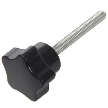 6 pcs M6 x 50 mm locking star-shaped plastic head male thread knob grip
6 pcs M6 x 50 mm locking star-shaped plastic head male thread knob grip