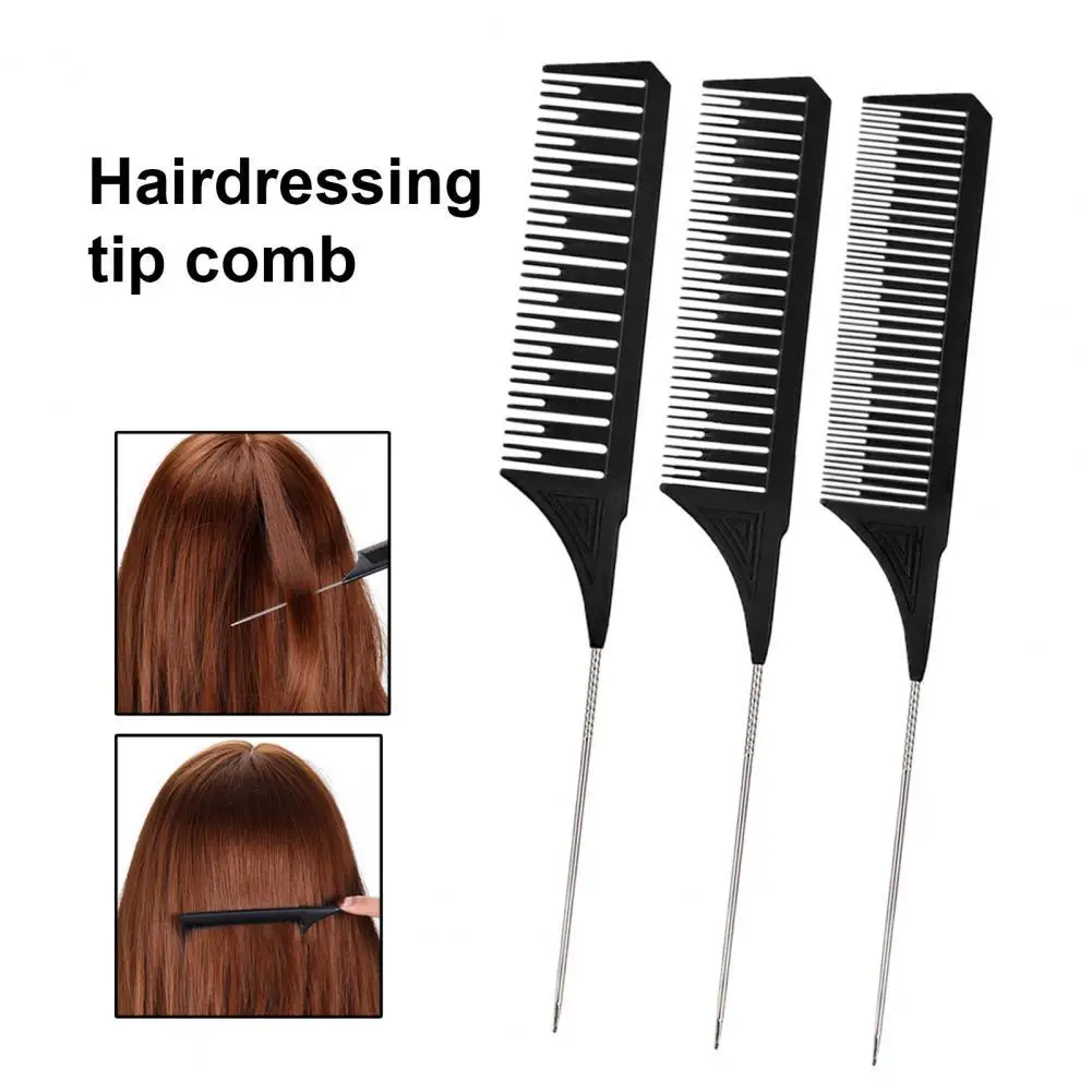 Women Men Styling Comb Good Toughness PC Tip-tail Hair Highlighting Professional Stylist Barbershop | Красота и здоровье