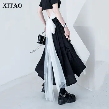 XITAO Women Fashion Irregular Skirt Elastic Waist Pleated Patchwork 2020 Summer Elegant Small Fresh Casual Loose Skirt DZL1146
XITAO Women Fashion Irregular Skirt Elastic Waist Pleated Patchwork 2020 Summer Elegant Small Fresh Casual Loose Skirt DZL1146