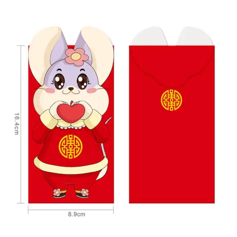 chinese new year red money envelope year of the rat packet bag