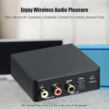 BLT-1 Bluetooth Audio Receiver Conveninently and Simple Installation Optical fiber Coaxial Digital Signal AUX Adapter
BLT-1 Bluetooth Audio Receiver Conveninently and Simple Installation Optical fiber Coaxial Digital Signal AUX Adapter