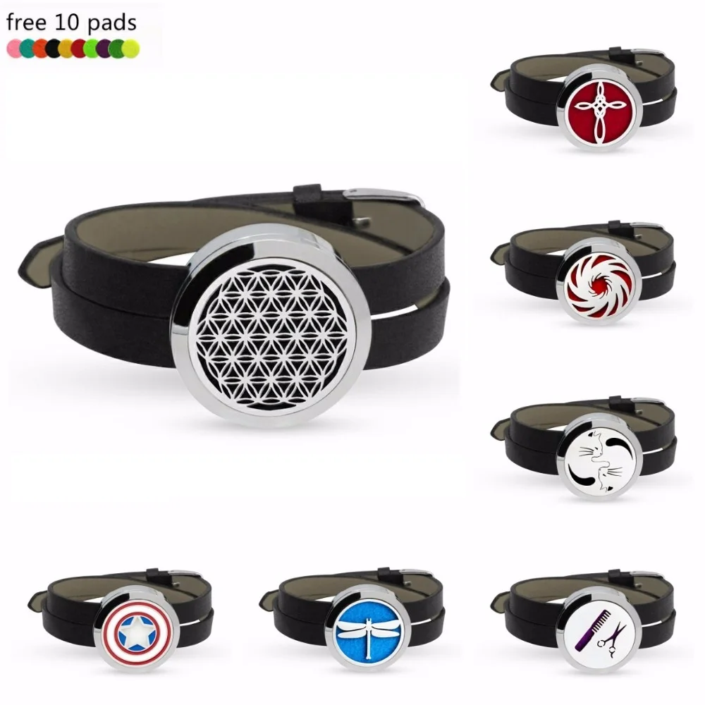 Flower of life Diffuser Perfume Aroma Essential Oil Bracelet free pads 6 color copy Leather Wristband can choose
Flower of life Diffuser Perfume Aroma Essential Oil Bracelet free pads 6 color copy Leather Wristband can choose