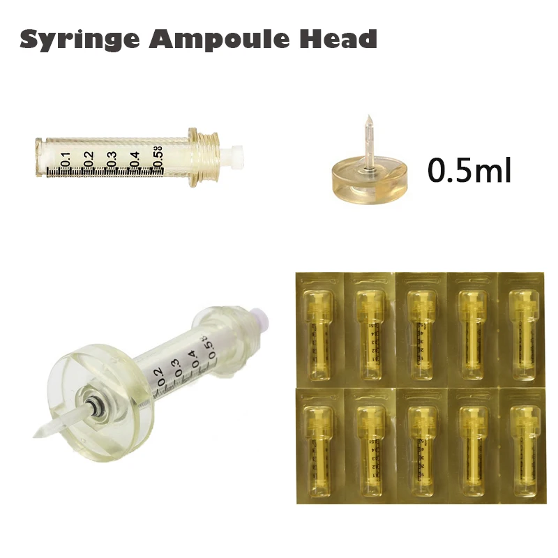 0.5ML Syringe Ampoule seal Syringe tube+ Medicine needle Head For Hyaluron Pen Needless Atomization Nebulizer Hyaluronic acid
0.5ML Syringe Ampoule seal Syringe tube+ Medicine needle Head For Hyaluron Pen Needless Atomization Nebulizer Hyaluronic acid
