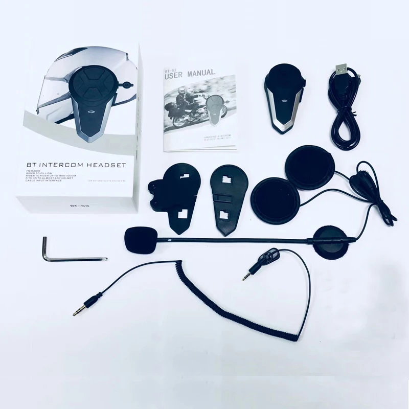 BT S3 многоканальной 1000 м переговорное bluetooth устройство для мотоциклетного шлема