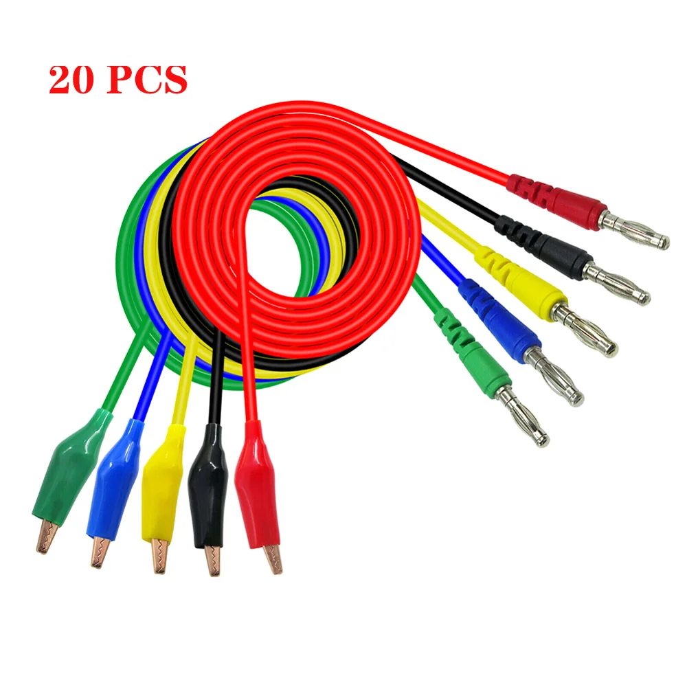 20pcs/set Back Probe Kit Test Tool Alligator Clip To 4mm Banana Plug Multimeter Test Lead 30V /10A For Automotive Tool
20pcs/set Back Probe Kit Test Tool Alligator Clip To 4mm Banana Plug Multimeter Test Lead 30V /10A For Automotive Tool