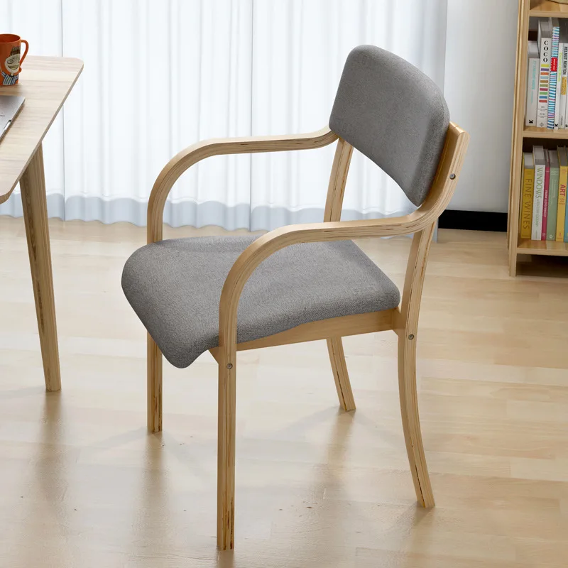 Solid Wood Dining Chair Modern Minimalist Computer Chair Office Household Casual Desk Chair Northern European-Style Bentwood Bac
Solid Wood Dining Chair Modern Minimalist Computer Chair Office Household Casual Desk Chair Northern European-Style Bentwood Bac