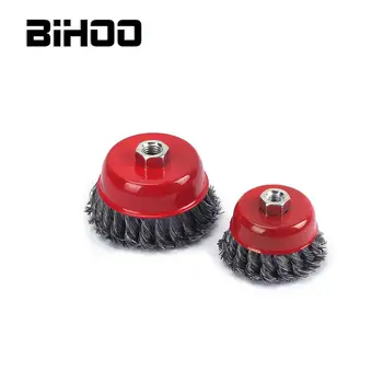 2Pcs/Set 75/100mm Twisted Wire Wheel Brush Set M10/M14 Bowl Type for Metal Polishing Cleaning Removing Paint Rust Corrosiont
2Pcs/Set 75/100mm Twisted Wire Wheel Brush Set M10/M14 Bowl Type for Metal Polishing Cleaning Removing Paint Rust Corrosiont