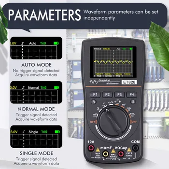 2 In 1 Electronic Test DIY Professional Graphical Portable Oscilloscope Multimeter 2.4inch Color Screen 2.5Msps Sampling Rate HD
2 In 1 Electronic Test DIY Professional Graphical Portable Oscilloscope Multimeter 2.4inch Color Screen 2.5Msps Sampling Rate HD