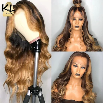 Highlight 1B/27 Lace Front Human Hair Wigs Blonde Colored Brazilian Remy Hair Wigs For Women Pre Plucked Wavy 13*4 Lace Wigs KL 
Highlight 1B/27 Lace Front Human Hair Wigs Blonde Colored Brazilian Remy Hair Wigs For Women Pre Plucked Wavy 13*4 Lace Wigs KL