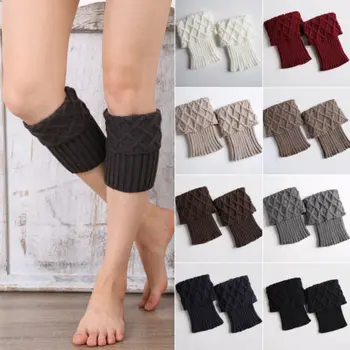 Crochet Knitted Boot Leg Warmers Socks Women Female Winter Diamond Toppers Cuffs Solid Color Casual Ladies Stocking
Crochet Knitted Boot Leg Warmers Socks Women Female Winter Diamond Toppers Cuffs Solid Color Casual Ladies Stocking