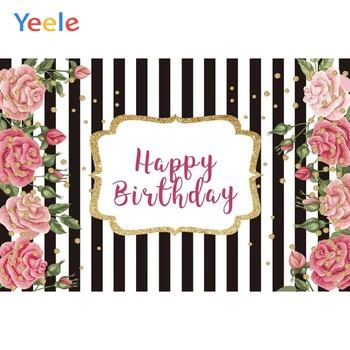 Flower Black White Stripe Golden Dots Baby Shower Princess Birthday Backdrop Photography Background For Photo Studio Photophone
Flower Black White Stripe Golden Dots Baby Shower Princess Birthday Backdrop Photography Background For Photo Studio Photophone