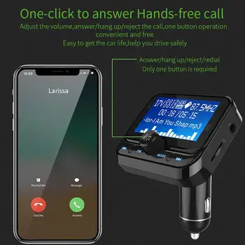 Hot Onever Hands-free Calling MP3 Player FM Transmitter 90 Degree Rotation Bluetooth 4.1 LED Screen Supports 7 Languages
Hot Onever Hands-free Calling MP3 Player FM Transmitter 90 Degree Rotation Bluetooth 4.1 LED Screen Supports 7 Languages