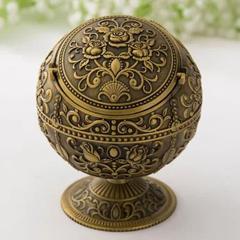 Spherical Shape Ash Tray with Lid Living Room Cigarette Holder Home Merchadise Decoration Retro Creative Metal Ashtray Cendrier
Spherical Shape Ash Tray with Lid Living Room Cigarette Holder Home Merchadise Decoration Retro Creative Metal Ashtray Cendrier