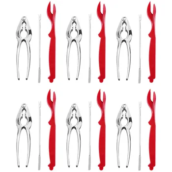 18 Pcs Seafood Tools Set Nut Cracker Set, 6 Lobster Crackers and 6 Stainless Steel Seafood Forks, 6 Lobster Shellers
18 Pcs Seafood Tools Set Nut Cracker Set, 6 Lobster Crackers and 6 Stainless Steel Seafood Forks, 6 Lobster Shellers