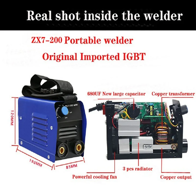 1 PC ARC IGBT Inverter Arc Electric Welding Machine 220V 250A MMA Welders for Welding Working Electric Working Power Tools
1 PC ARC IGBT Inverter Arc Electric Welding Machine 220V 250A MMA Welders for Welding Working Electric Working Power Tools