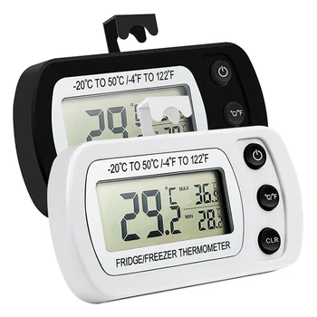 Digital Refrigerator Thermometer Mini Freezer Thermometer Refrigerator Freezer Waterproof LCD Display Record for Kitchen
Digital Refrigerator Thermometer Mini Freezer Thermometer Refrigerator Freezer Waterproof LCD Display Record for Kitchen