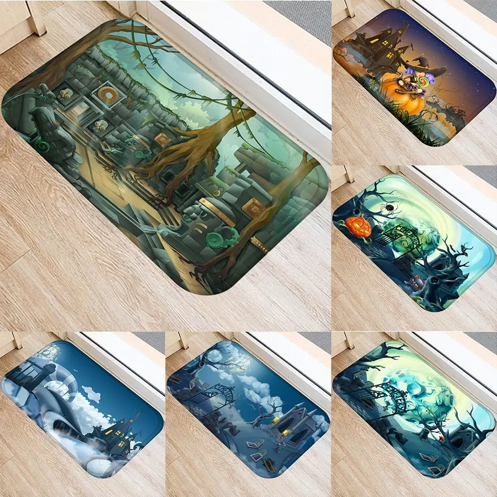 New Halloween Horror Pumpkin/Castle/Tomb Floor Kitchen Mats For Hallway Entrance Doormats Reusable Bathroom Rug Anti-Silp Pad
New Halloween Horror Pumpkin/Castle/Tomb Floor Kitchen Mats For Hallway Entrance Doormats Reusable Bathroom Rug Anti-Silp Pad