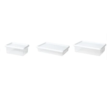 3 Sets of Superimposed Transparent Fruit and Vegetable Storage Boxes, Refrigerator Sealed Storage Boxes
3 Sets of Superimposed Transparent Fruit and Vegetable Storage Boxes, Refrigerator Sealed Storage Boxes