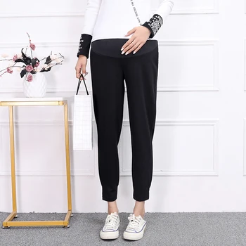 8817# Stretch Black Maternity Harem Pants Autumn Spring Loose Straight Pants for Pregnant Women Slim Pregnancy Casual Trousers
8817# Stretch Black Maternity Harem Pants Autumn Spring Loose Straight Pants for Pregnant Women Slim Pregnancy Casual Trousers
