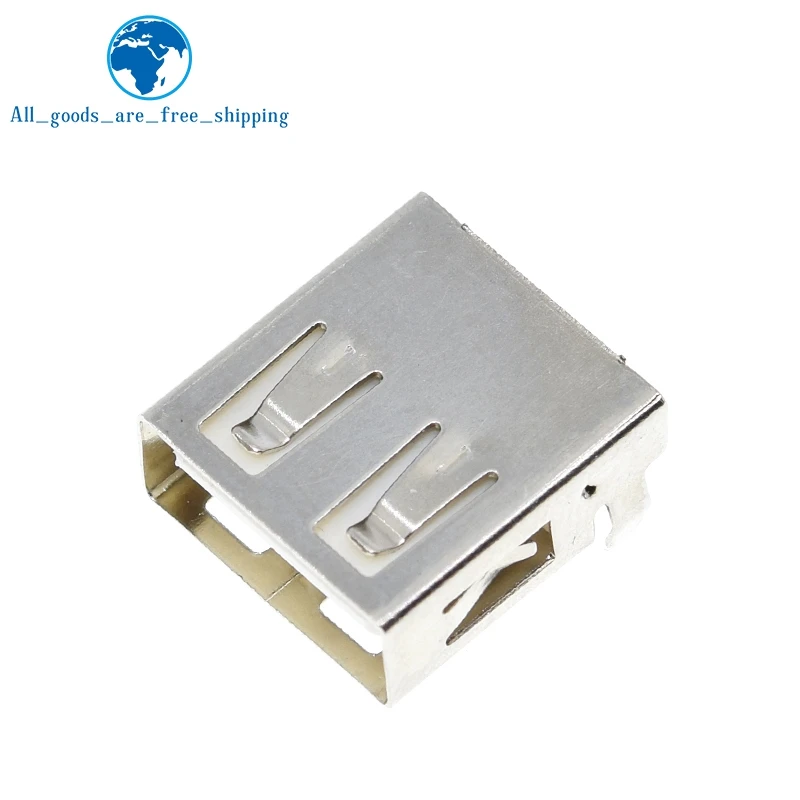 Стандартные женские разъемы для пайки TZT 2020, 10 шт., USB тип A ...