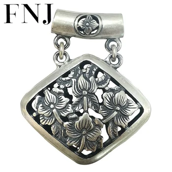 FNJ 925 Silver Flower Pendant Square New Fashion Pure Original S925 Thai Silver Pendants Women for Jewelry Making
FNJ 925 Silver Flower Pendant Square New Fashion Pure Original S925 Thai Silver Pendants Women for Jewelry Making