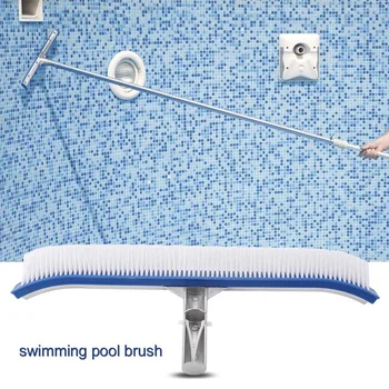 18 Inch Outdoor Pool Wall Brush Swimming Pool Cleaning Tool Aluminum Handle for Pond Spa Hot Spring Pools Algae Remover Scrubber
18 Inch Outdoor Pool Wall Brush Swimming Pool Cleaning Tool Aluminum Handle for Pond Spa Hot Spring Pools Algae Remover Scrubber