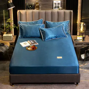 2/3 Pcs Set Solid Color Bed Sheet Ice Silk Fabric Fitted Sheet Single Double Size Pillowcase Satin Sheets for Summer Cool Feel
2/3 Pcs Set Solid Color Bed Sheet Ice Silk Fabric Fitted Sheet Single Double Size Pillowcase Satin Sheets for Summer Cool Feel
